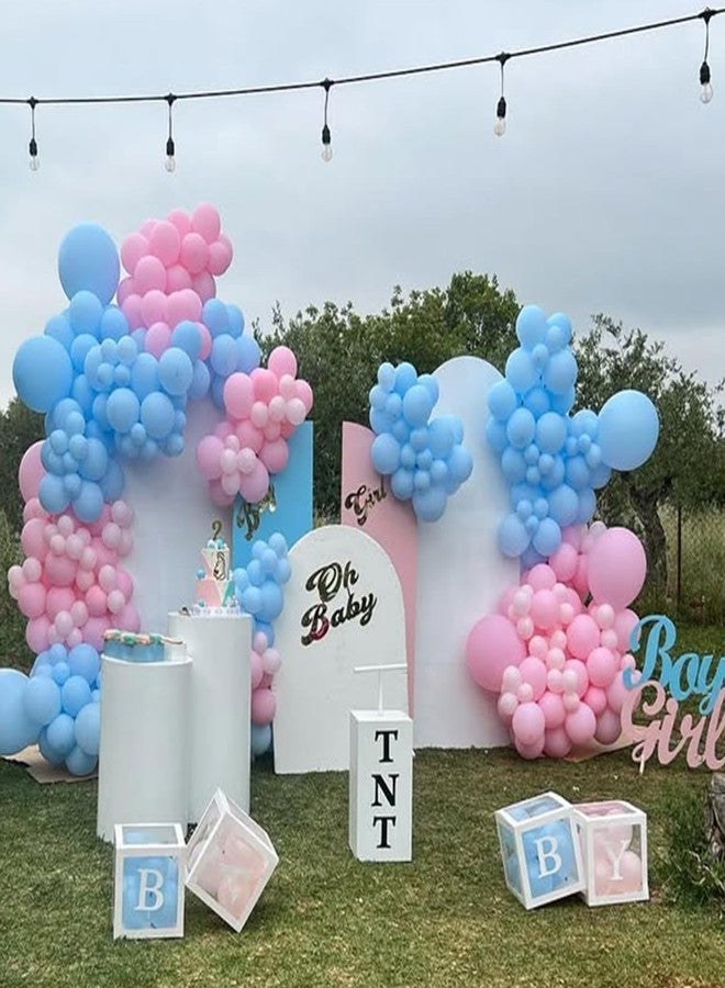 YMSZ Pink and Blue Balloons, 67 12 Inch Metallic Pink and Blue Balloon, Gender Reveal Balloons for Boy or Girl Gender Reveal Decorations Birthday Party Baby Shower Anniversary Decoration - Image 5